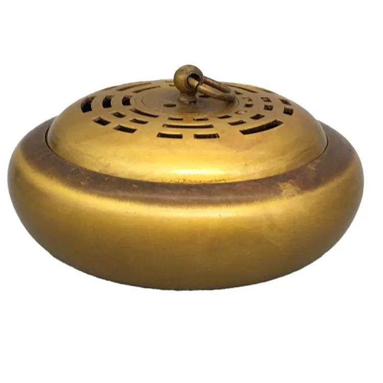 
2020 hot sale pure brass Antique bronze collection furnace incense burner 