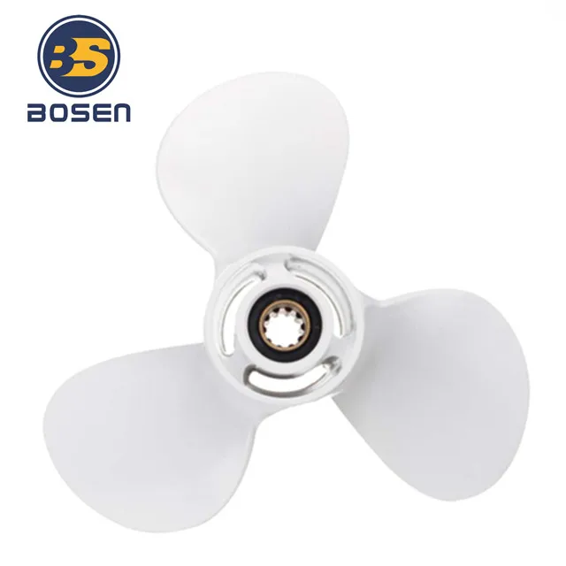 OE: 664-45954-01-EL  Aluminum Outboard Propeller 9-7/8X12 Pitch for Yamaha 20-30HP