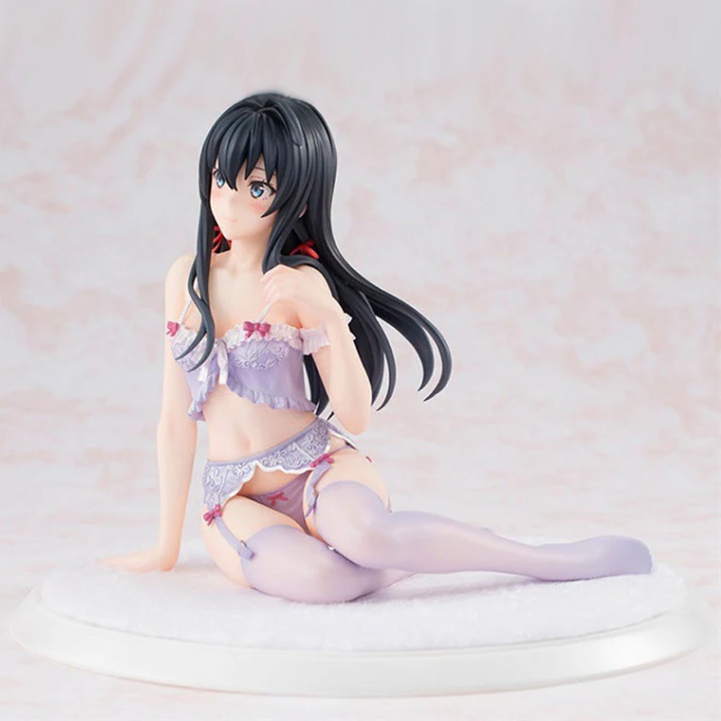 High Quality 15cm anime Sitting position Underwear Ver Sexy girl anime figures Yukinoshita Yukino My Teen Romantic Comedy