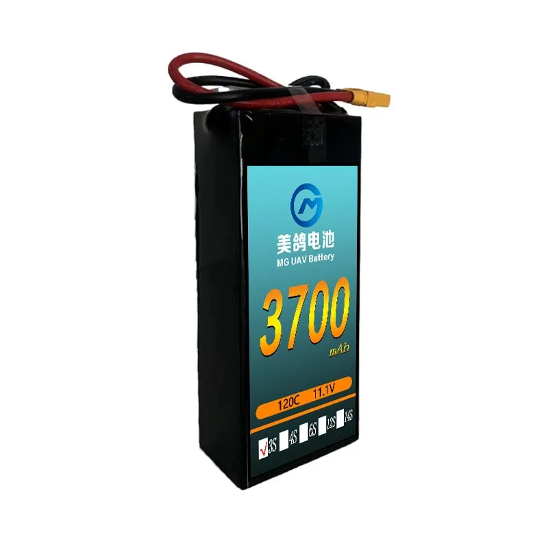 Высокоскоростная литиевая батарея 3700 MG 3S 120C 11 1 V fpv drone lipo Battery