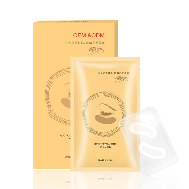 Private Label Micro-needle Eye Patch for Wrinkles Lines Removal Hyaluronic Acid Eye Mask Dark Circle Puffiness Custom Eye Pads