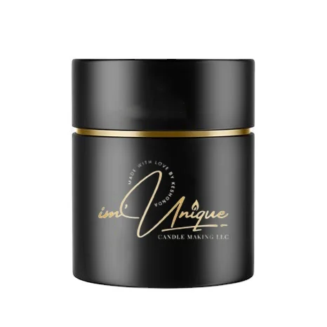 Custom Design Gold Logo Kraft Gift Candle Tube Box