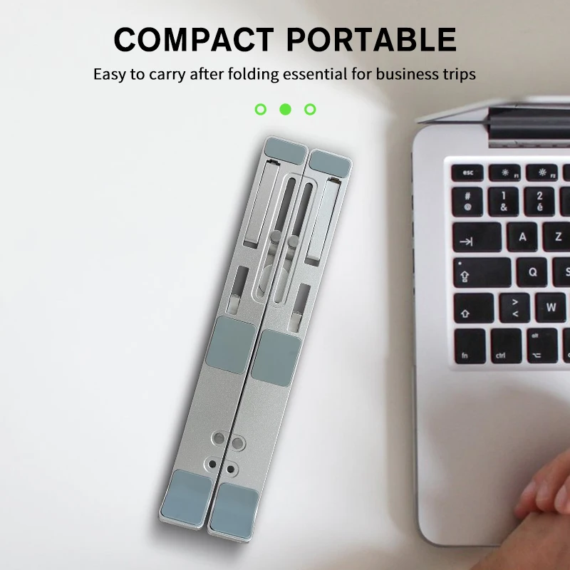 11-17 Inch Cooling Stand Folding Adjustable Angle Desktop Laptop Stand Universal Non-slip Laptop Stand