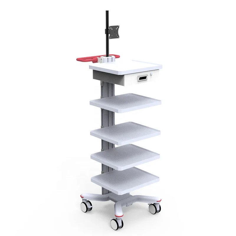hospital trolley mobile stainless steel cart patient mobile medical trolley