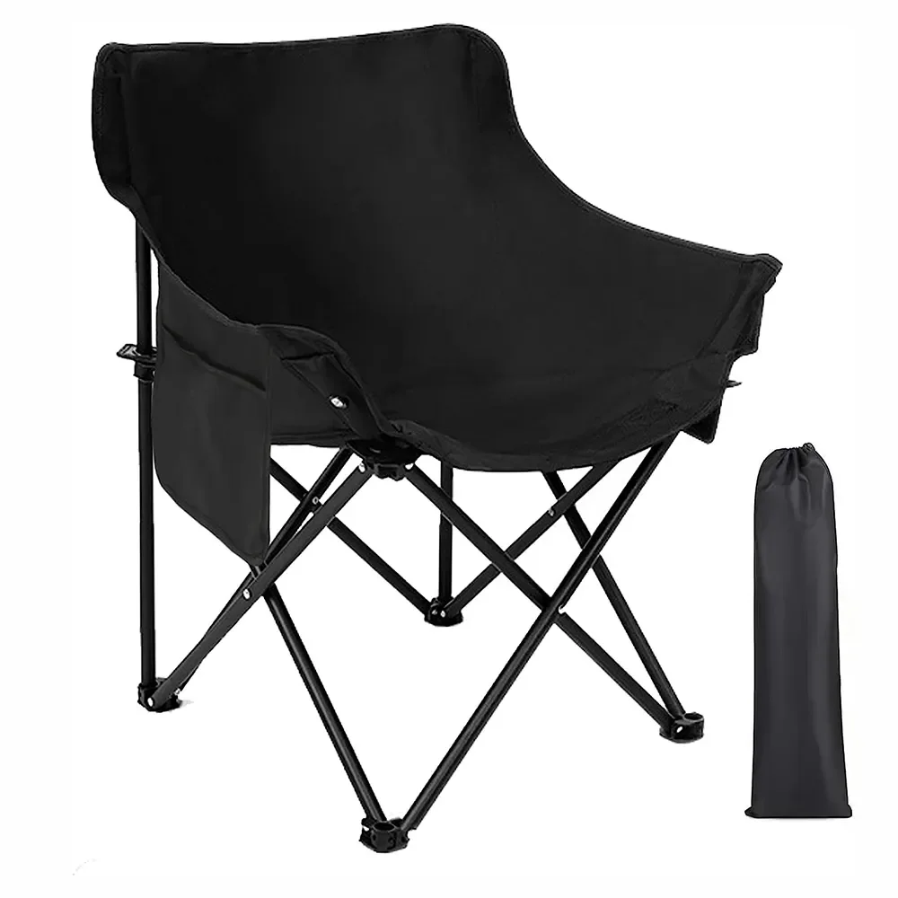 Manufacturer wholesale Oxford portable aluminum alloy leisure folding moon beach chair
