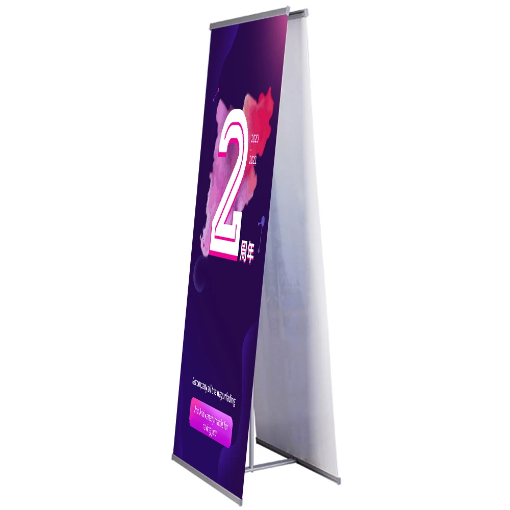 Wholesale cheap price high quality promotion 85*200cm advertising L banner stand economical