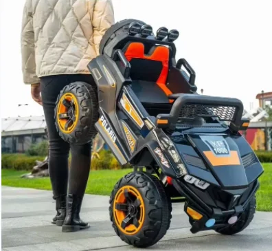 Best Selling 24V Kids Ride Electric Toy Car Mini Style with Pedal Remote Control Boys Aged 5-7 Years Wholesale Over-Sized Wheels