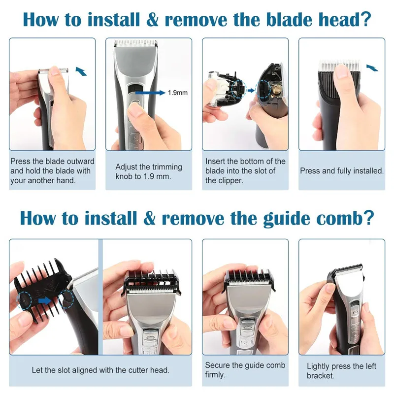 professional cordless electric hair clipper rechargeable barber profession trimmer wireless hair cut machine man barber supplier