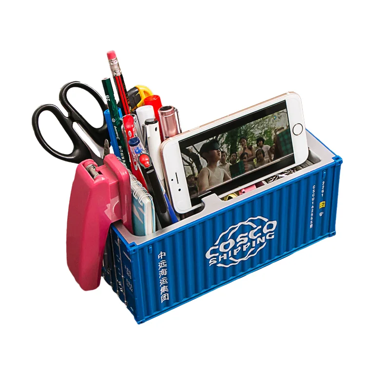 Персонализированная пластиковая коробка для хранения с держателем для телефона в морском стиле визитная карточка контейнер масштабная модель держатель для ручки-Деловой Подарок