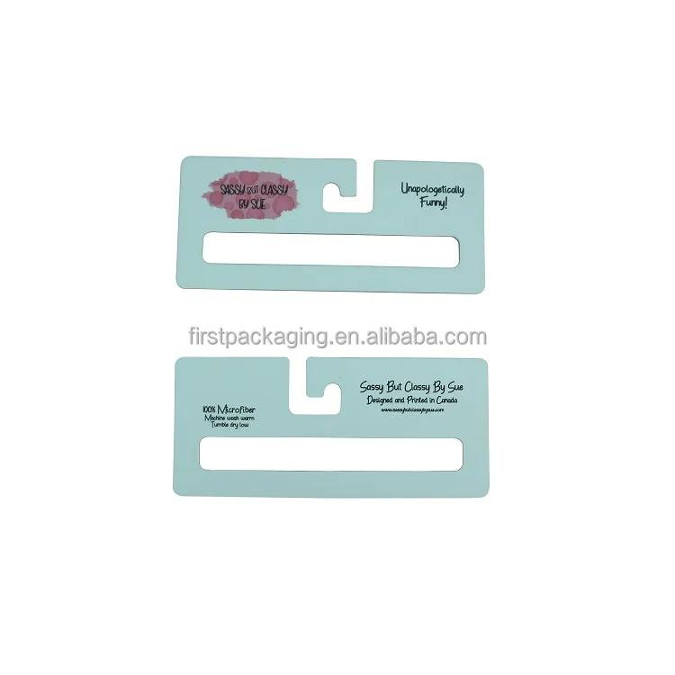 Recycled Cardboard Clothing Organizer Rectangle Blanket Paper Hanger for Display