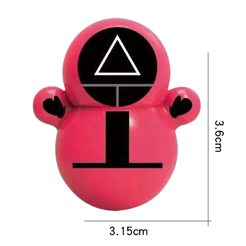 korean tv series Drama Squid Game Tumbler Figure Doll Red Man Gift Desktop Decoration Accessories Squid Game Toy