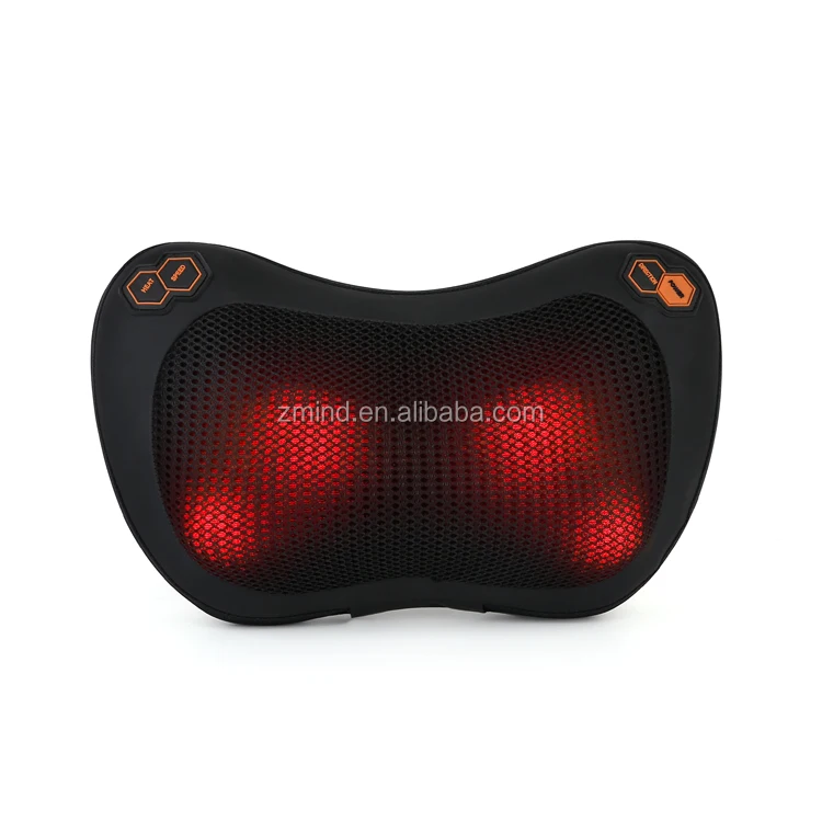 online shop hot selling electric massage pillow with heating wireless back massager pillow shiatsu heat