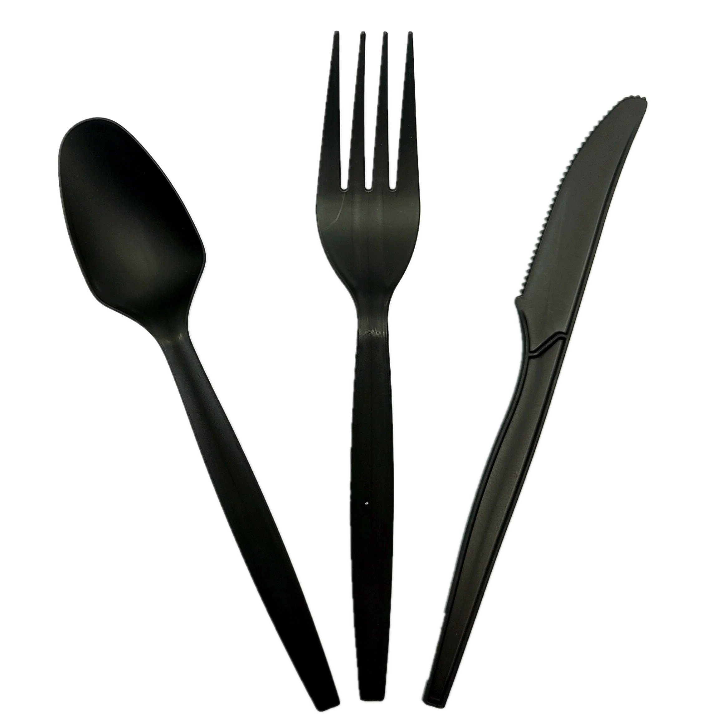 Eco-Friendly PLA Tableware Disposable Customized logo CPLA Biodegradable Cutlery Set For Restaurant Home Hotel Plane