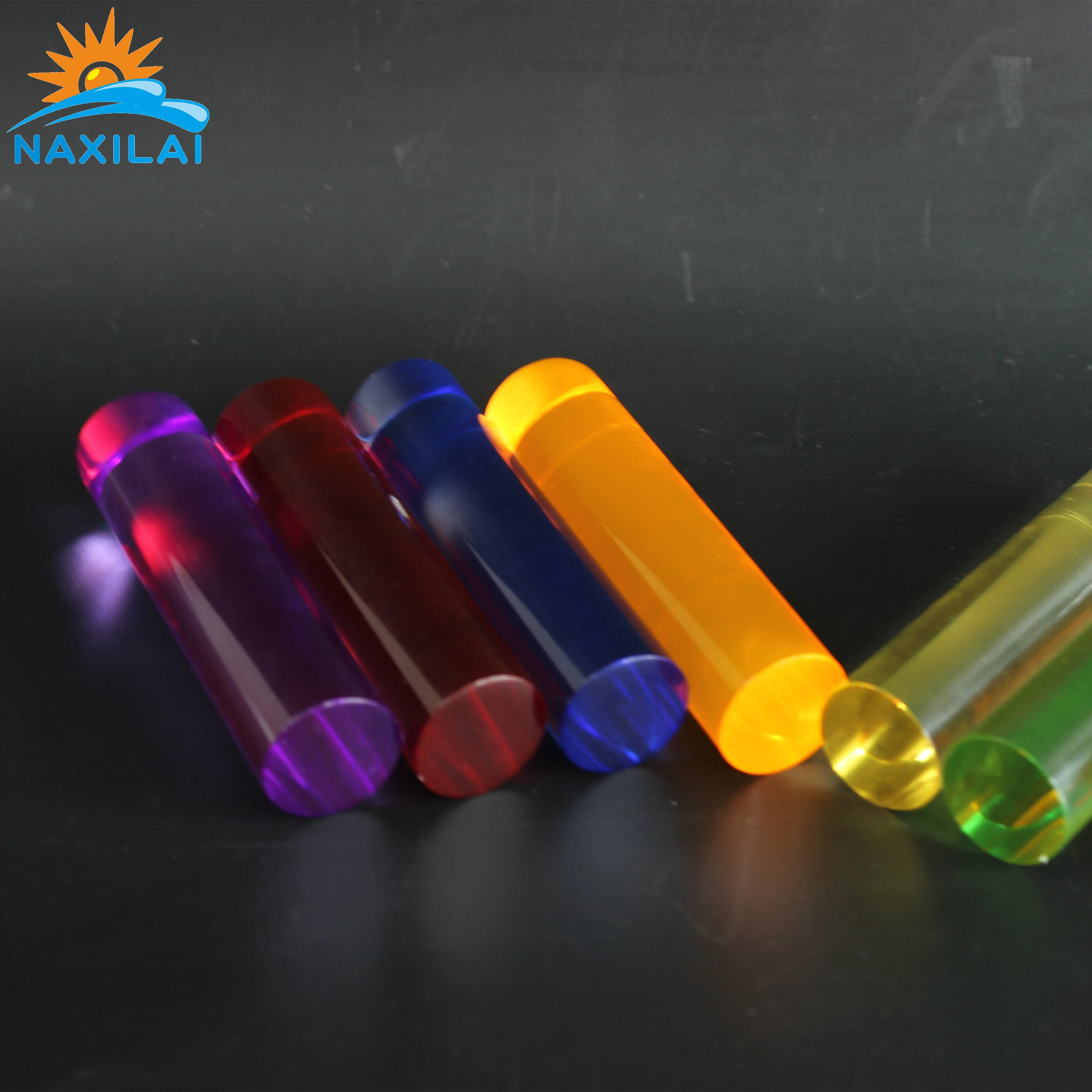 Naxilai Custom design high translucent color pmma plastic plexi glass acrylic peg rod/bar