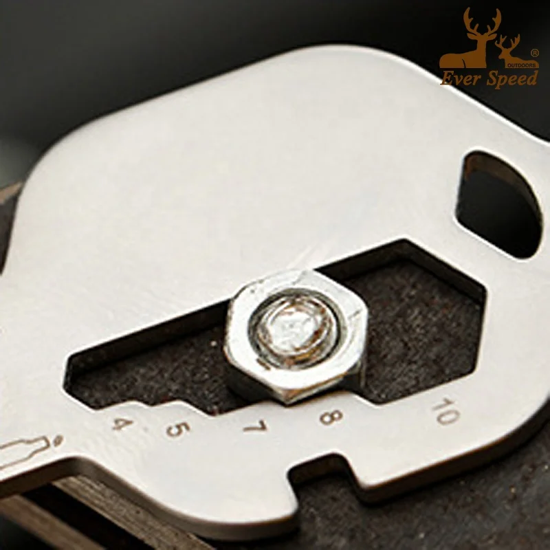 13 in 1 stainless steel 420 keychain multitools bike tools EDC compact pocket tools carabiner repair kit tools