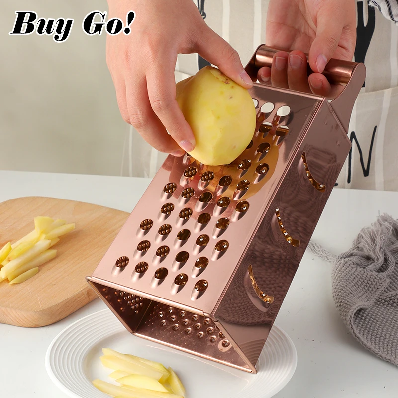 Hot sale Multifunctional  Kitchen Accessories 4 Sides Cheese Grater stainless steel grater vegetable