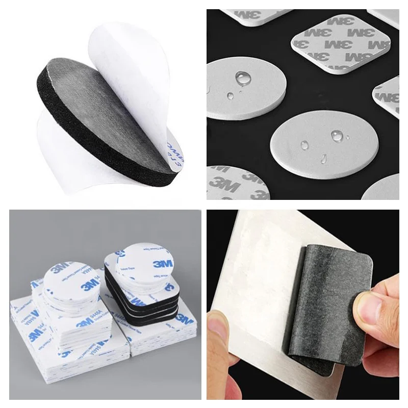 Factory custom round square rectangle die cut white double sided foam tape sticker pad eva foam backing adhesive pad sticker