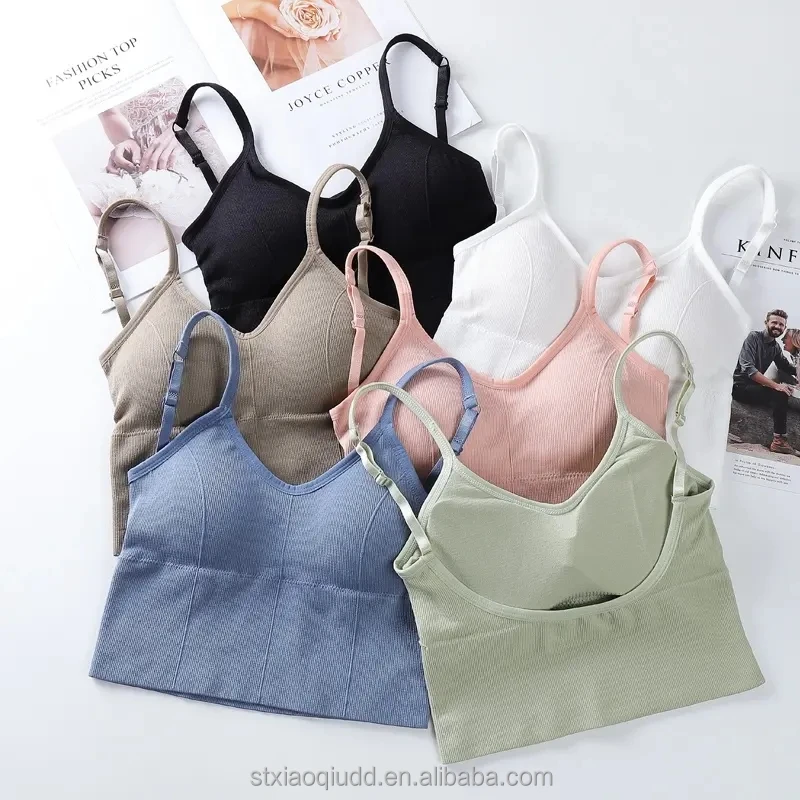 OEM ODM Custom logo size Kaka beauty Bra wrapped beautiful back wrap chest women Halter top camisole Seamless sexy Tube Top vest