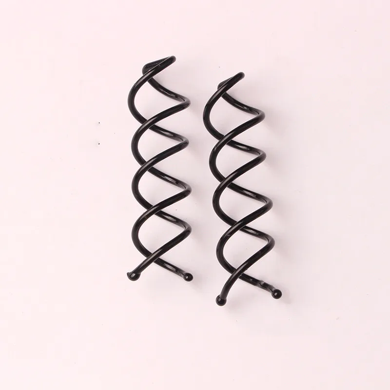 Simple DIY Alloy Hair Styling Tools Invisible Spiral Twist Bun Hair Clips Curlers Wholesale Hairpin