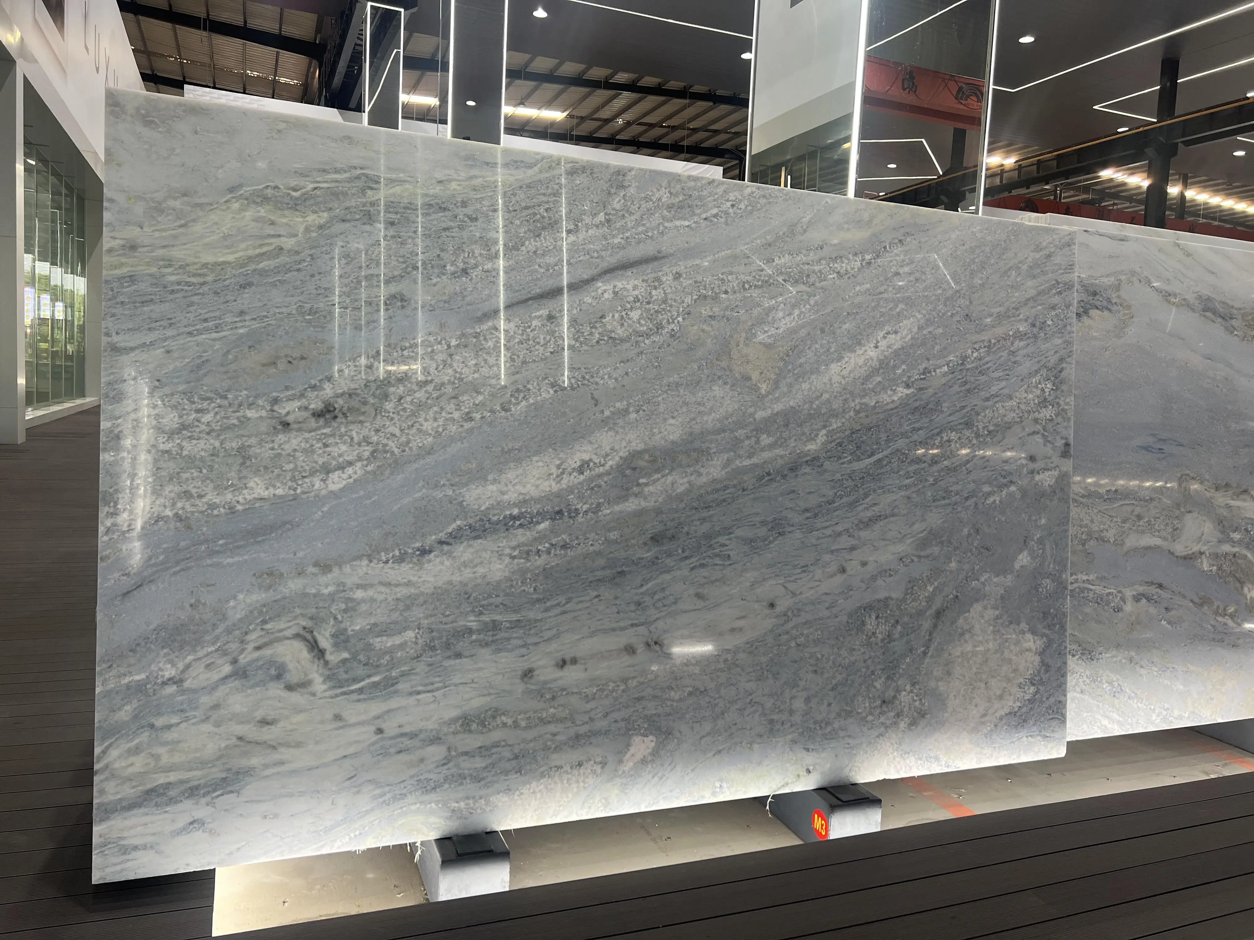 Luxury Brazil Iceberg Blue Quartzite Slab Natural Blue Celeste Marble Stone For Wall Tiles Table Kitchen Countertop Island