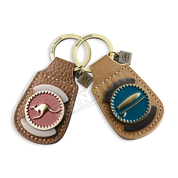 Good Price Of Men Leather Key Ring Luxury Leather Keychain Charm Accessories Wristlet Keychain Leather