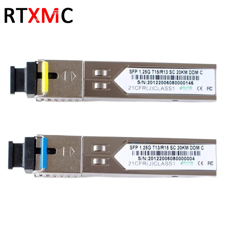 Sfp 1.25g Wdm / Bidi / Simplex Duplex Mm Sm Lc / Sc Ddm 1000base Mini Gbic Ethernet Fiber Transceiver Optical 1.25g Sfp Module