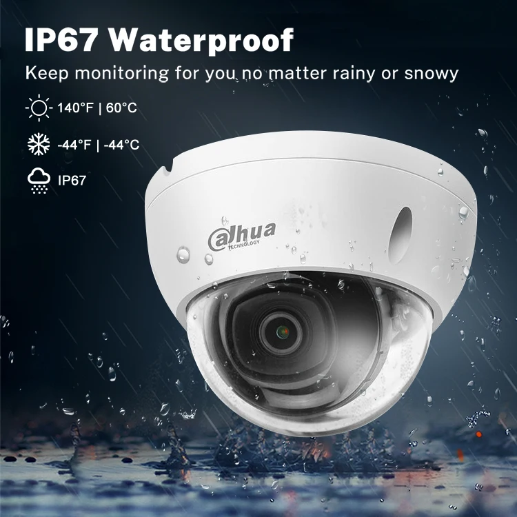 Mutil-язык 8MP cmos-датчика изображения IPC-HDBW2831E-S-S2 усовершенствованная от взрыва купол 4K POE IP камера