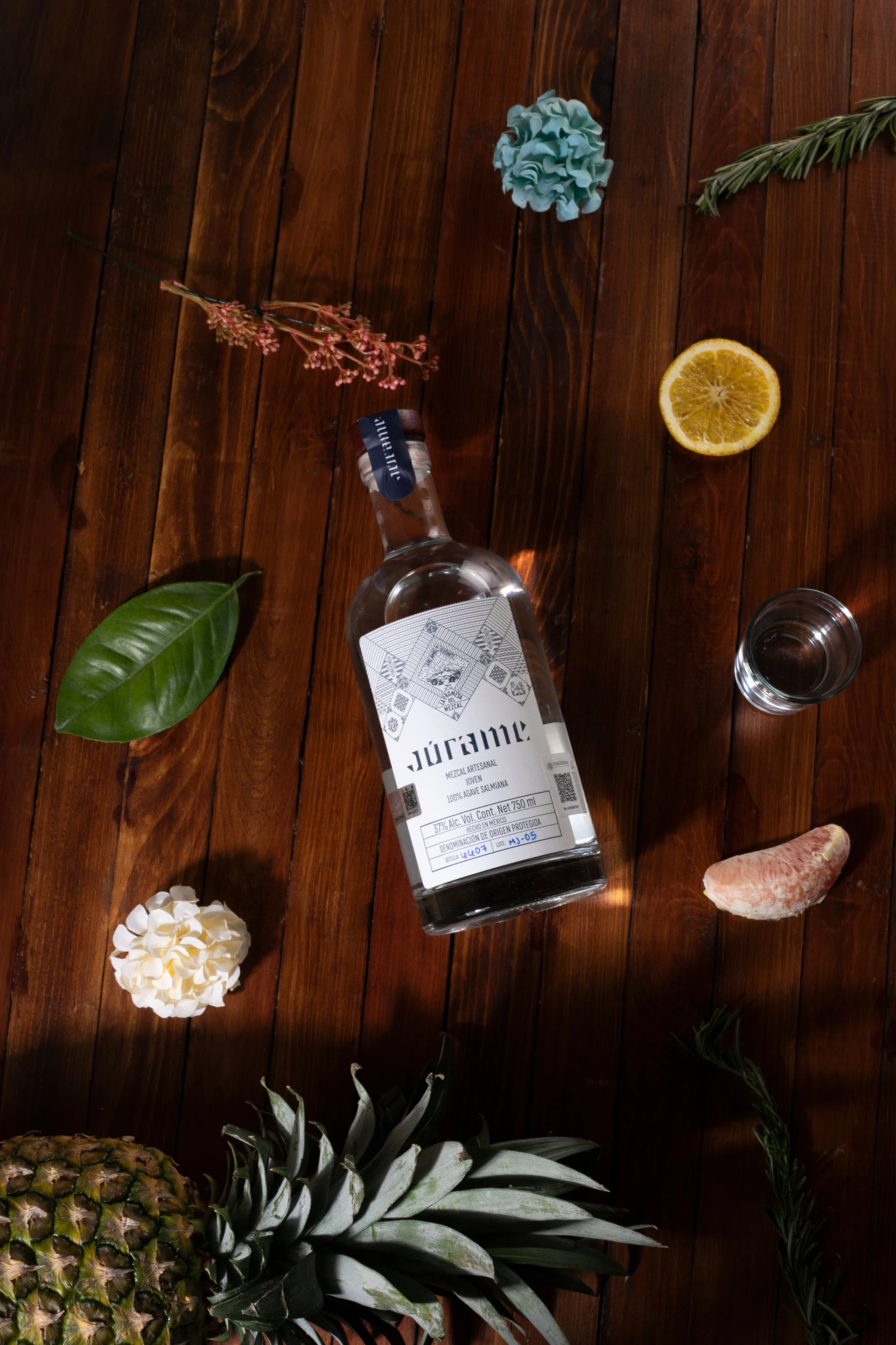 Бутылка для коктейлей Mezcal Jurame молодых 375 мл премиум-класса Мексиканский знаменитый спиртовой напиток от Agave 37%