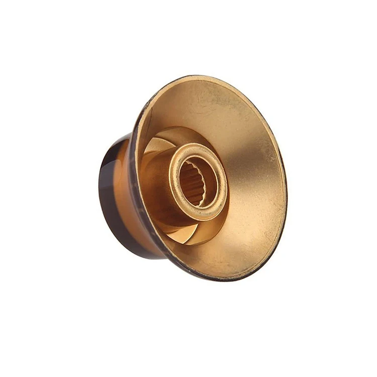 Amber Plastic Top Hat Bell Style Speed Control Guitar Knobs for LP Electric Guitar Replacement Parts