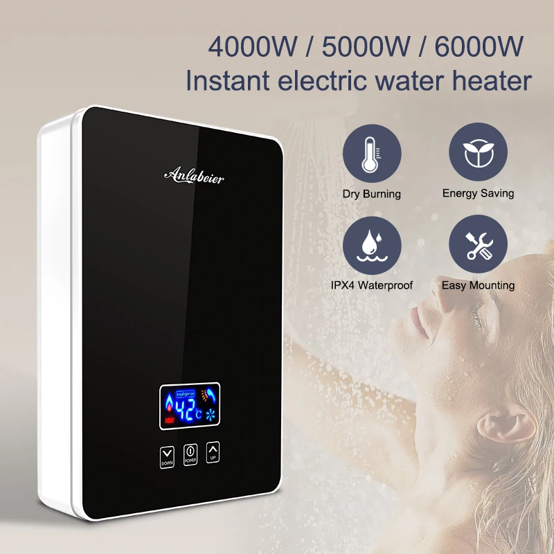 2023 low power endless multi point under sink hot 220v bathroom tankless electric shower instant water heater