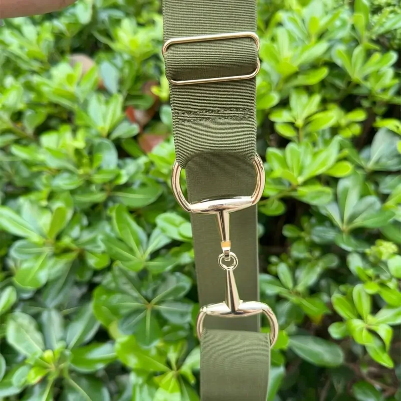 Solid Color 1.5inch Equestrian Belt Alloy Snaffle Bit Buckle