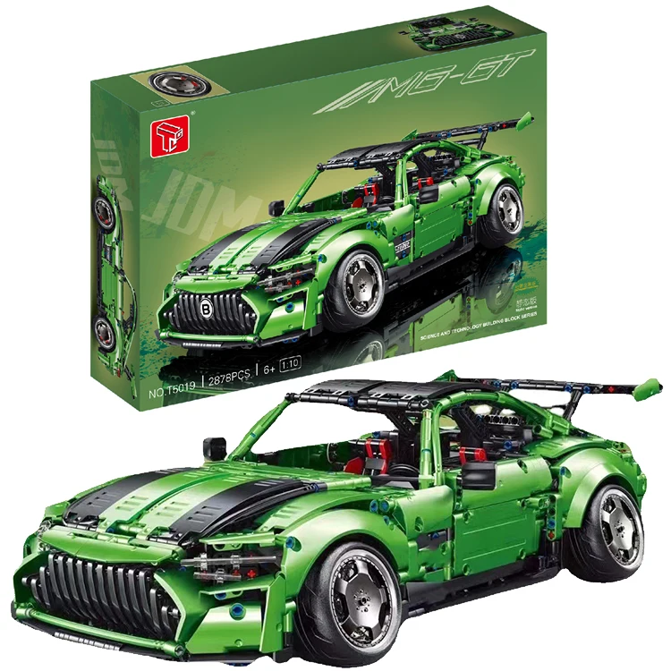 Hot selling 2022 T5019 MOC model rc car building blocks cross-b EBEY  Super Sports Racing Car Model Bricks Kit Toys for Children
