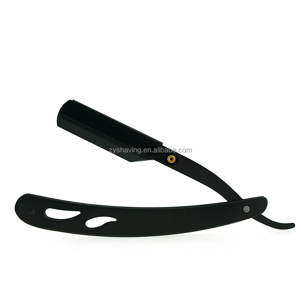 ZY Barber Straight Razor Stainless Steel Durable Barber Straight Edge Razor with Single Edge Razor for Men