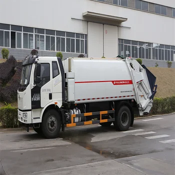 FAW Китай специализируется на производстве грузовиков с автоматической загрузкой мусора