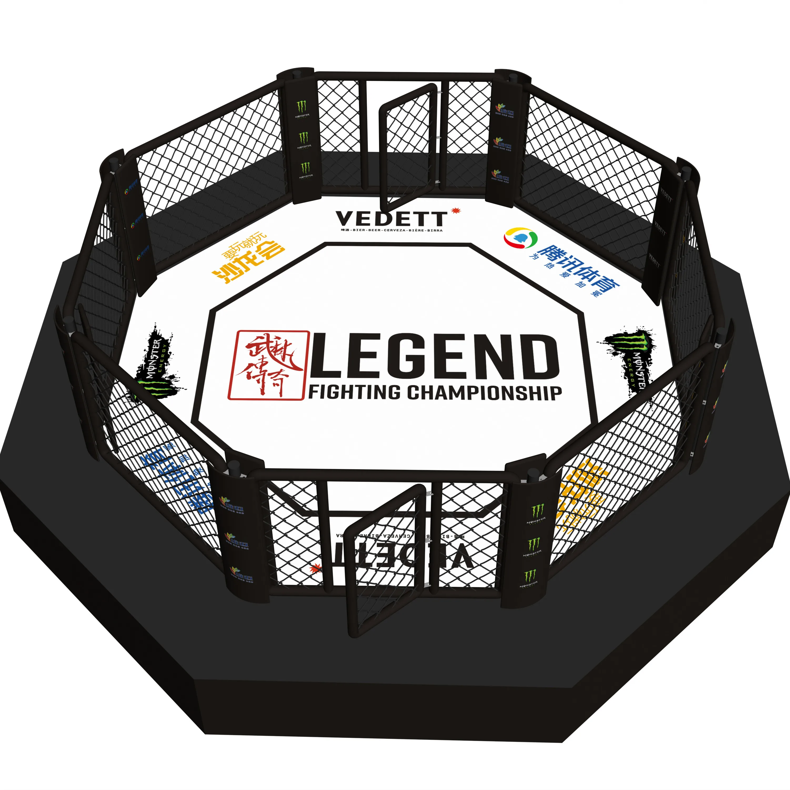 International UFC fighting used competition Octagon MMA CAGE with catwalk