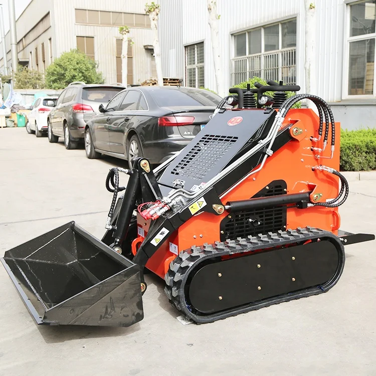 Hot Sale Small Electric Skid Steer Backhoe Loaders Tractor Attachments Hydraulic Mini Skid Steer Loader With CE
