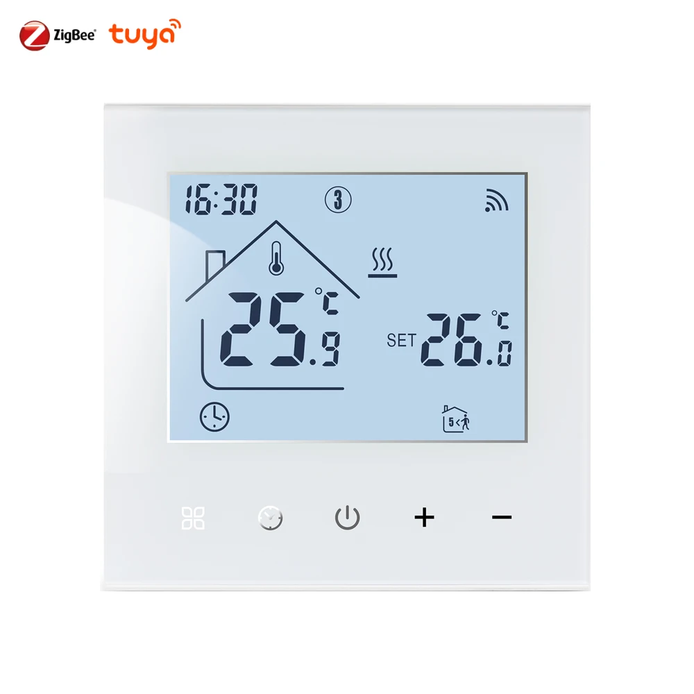 Smart Zigbee voice control room thermostat for 3A water underfloor heating system
