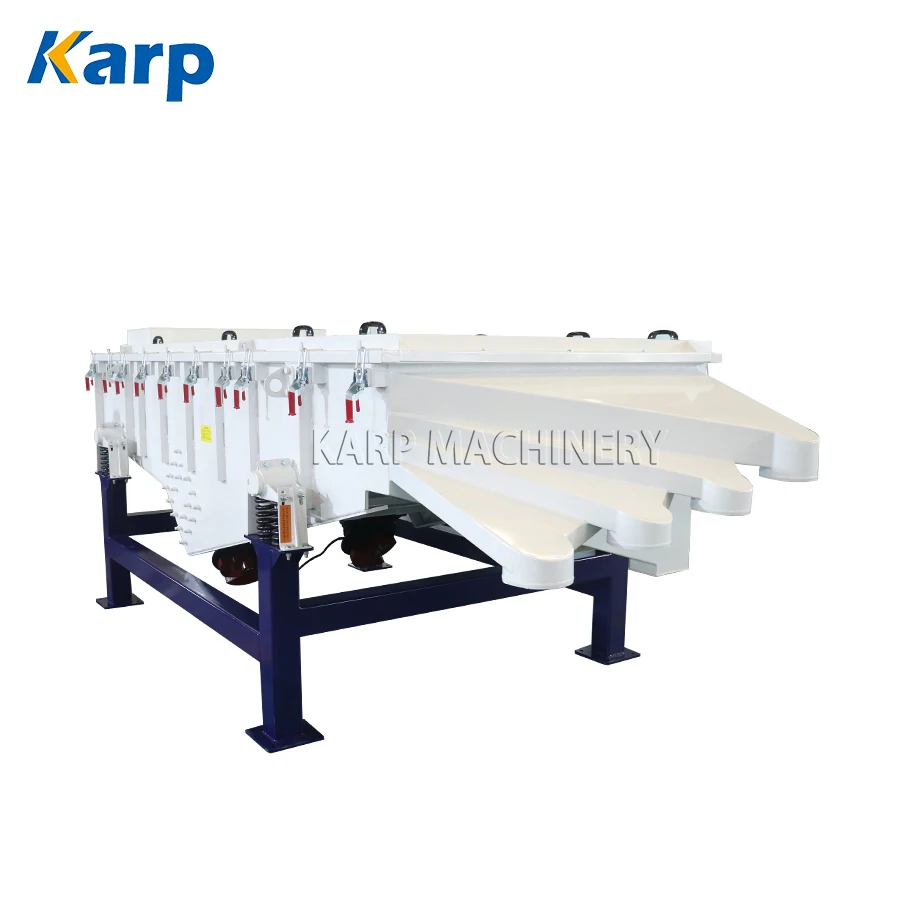 Easy Install Sieve Stone Scrap Slag Rectangular Vibratory Screening Sieving Machine