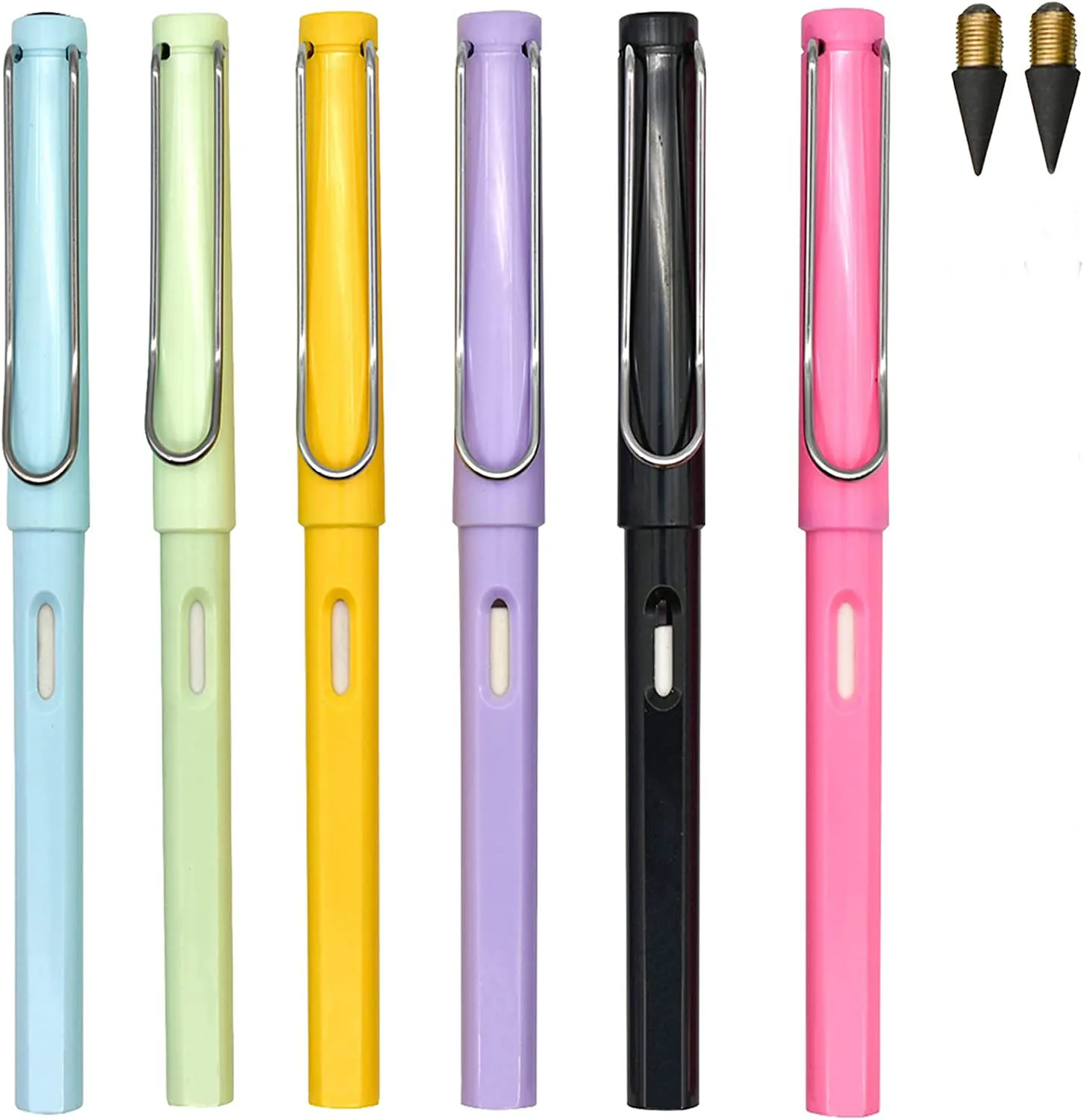 Lopenle  Eternal Pencils Inkless Pen With  Replaceable Refills Technology Unlimited Writing Magic Pencil For School Off