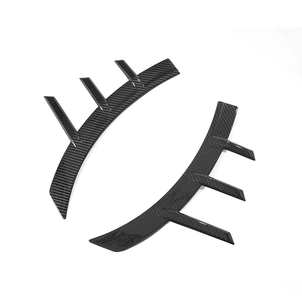 Shark Dynamic MP Style Dry Carbon Fiber Front Side Wheel Eyebrow Trim For BMW M2 G87 2023+  Fender Flare Arch Trim
