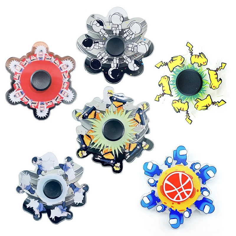 Manufacturer Stress Relief Acrylic Hand Finger Fingertip Bulk Anime Fidget Spinner