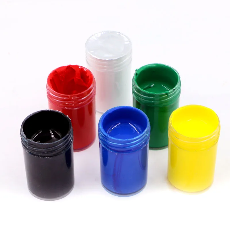 Bview Art 6 Colors High Quality Waterproof T Shirt  20ml Fabric Paint for Cloth Textile Fabric