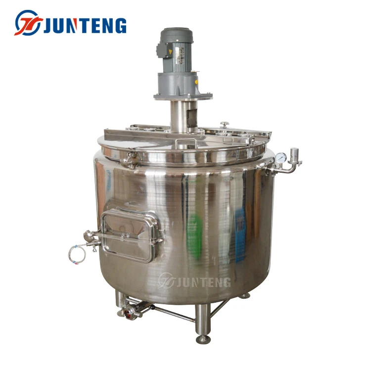 Raw Material Loading Mirror Polishing Jacketed Wall Beer Brewing Equipment Mash Tun