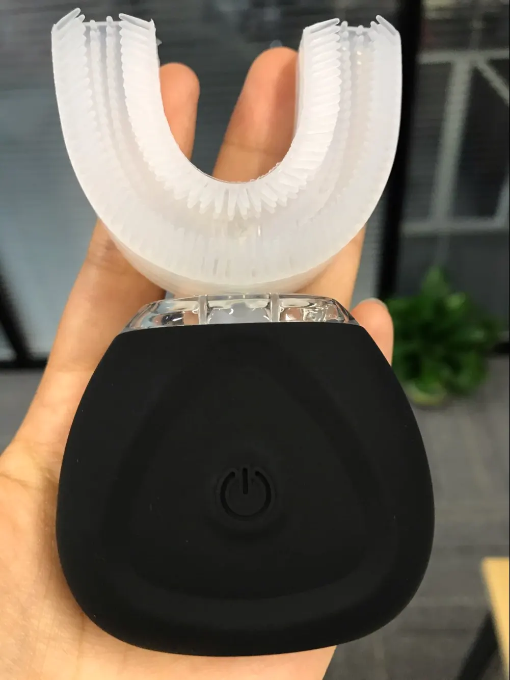  Лидер продаж автоматическая отбеливающая Силиконовая Водонепроницаемая IPX7 электрическая зубная щетка U-образной формы