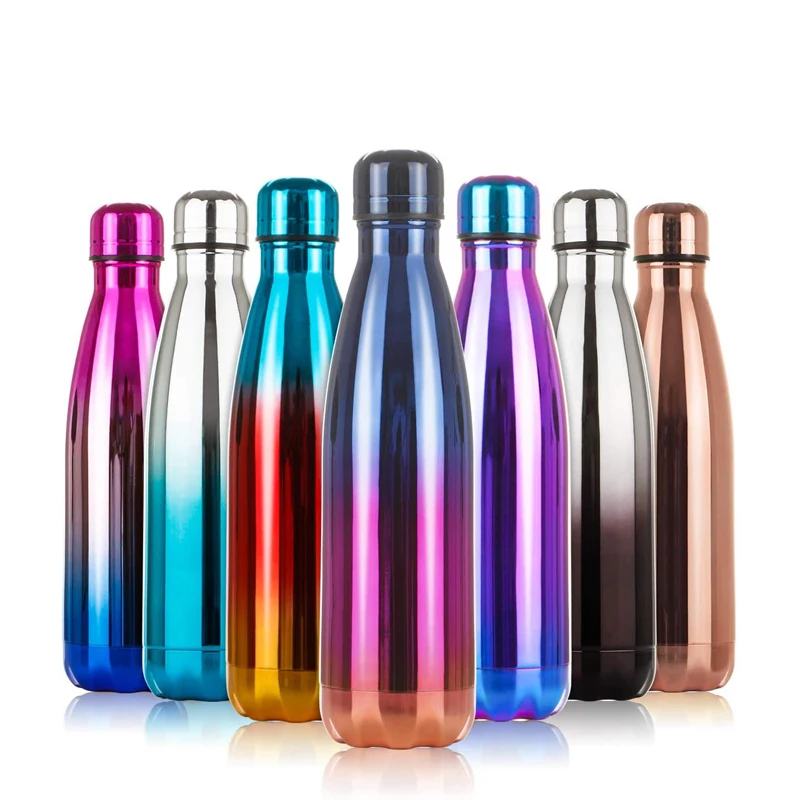 
Wholesale Custom Logo 500ml 750ml 1000ml Metal Eco Friendly Double Wall Vacuum Insulated Sports Stainless Steel Water Bottle 