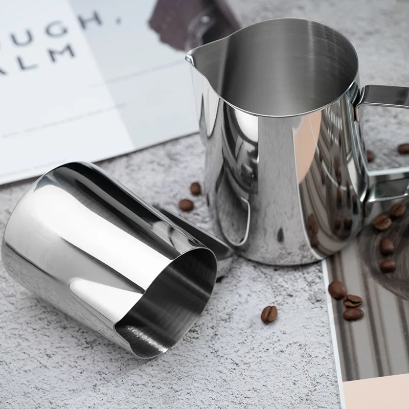 Food Grade Custom Steaming Barista Space Stainless Steel Home Coffee Espresso Milk Pitcher Jug