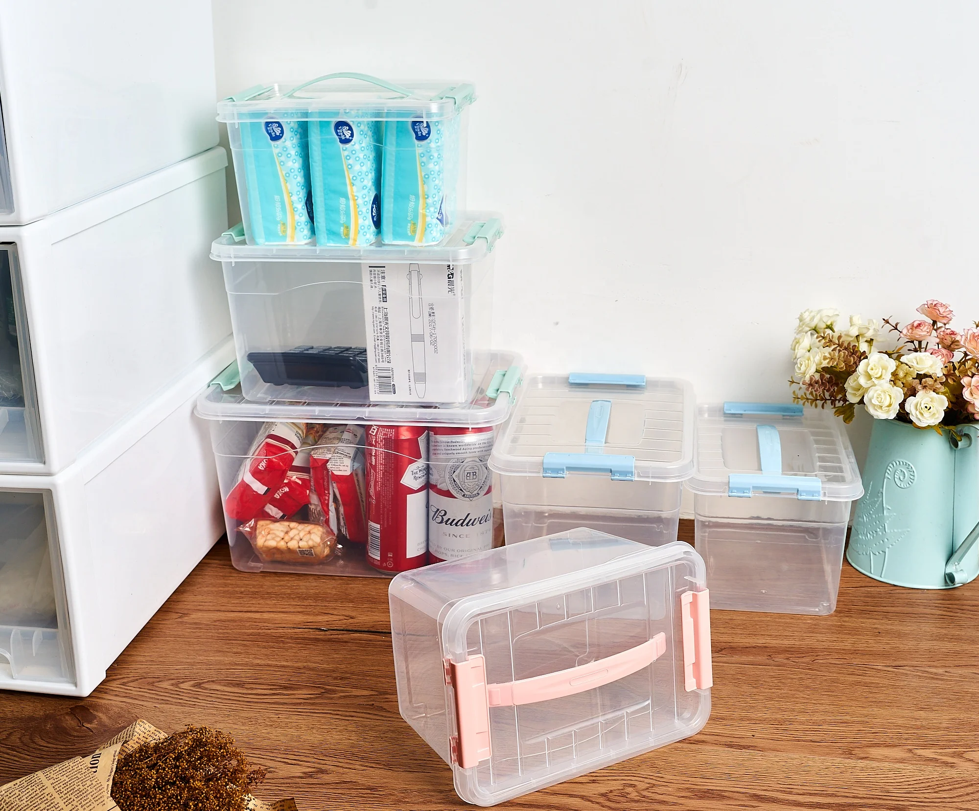 3.5L/6L/10L high grade Plastic storage box organizer box customized color