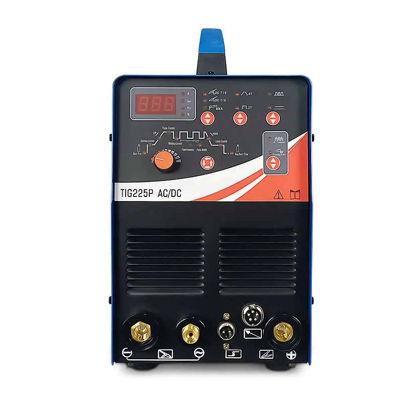 AC DC TIG 225A Pulse welder TIG TIG Pulse MMA 3 in 1 HF welding machine good for aluminum carbon stainless steel welding