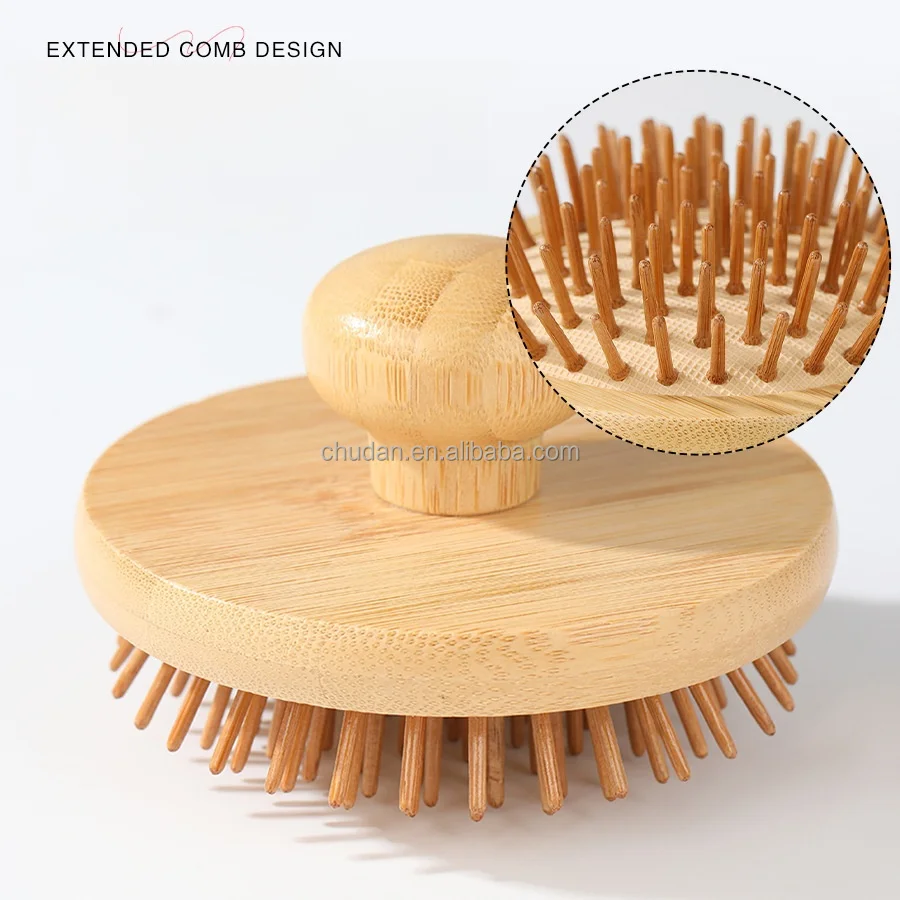 Bamboo wooden comb girls long hair can be used comb home hair comb