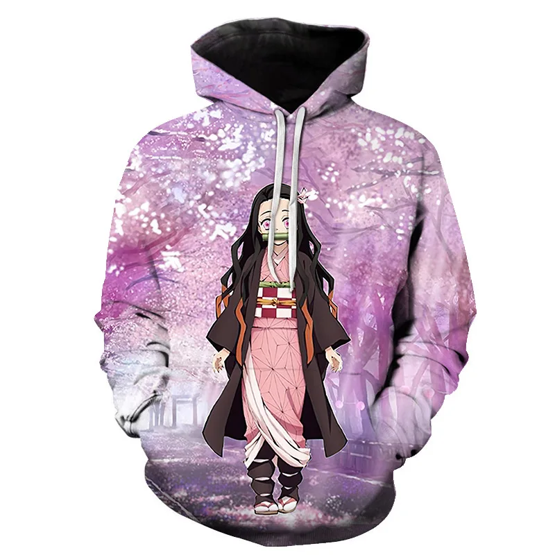 Custom print colorful japan style factory direct cotton anime hoodies men hoodi anime hoodie
